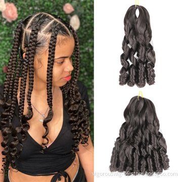 Vigorous wigs and extensions loose wave vendor packaging box crochet synthetic braiding hair top quality afro hair extensions